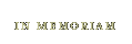 in memoriam