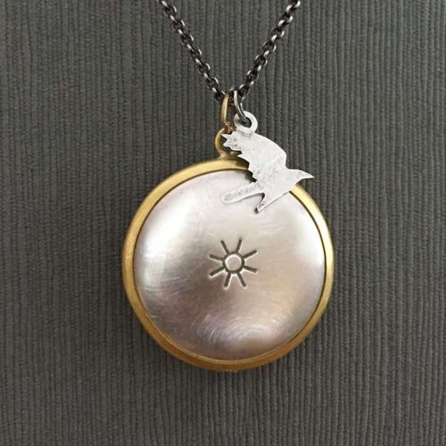 Gold and Silver Pet Memorial Locket